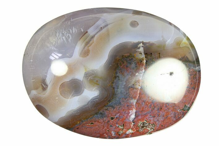 Polished Ocean Jasper Stone - New Deposit #297241